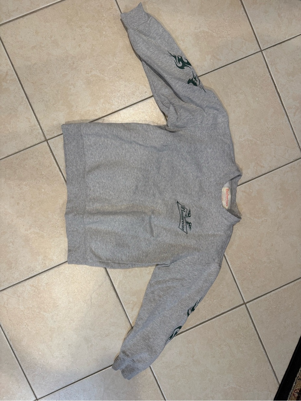 PacSun Gray Budweiser Sweatshirt